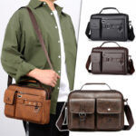 Leather Crossbody Bag for Men - Messenger Shoulder Bags UK